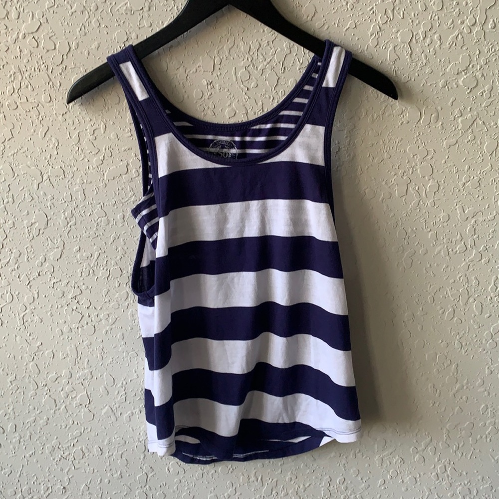 SO! striped tank top